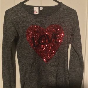 Cute love long tee